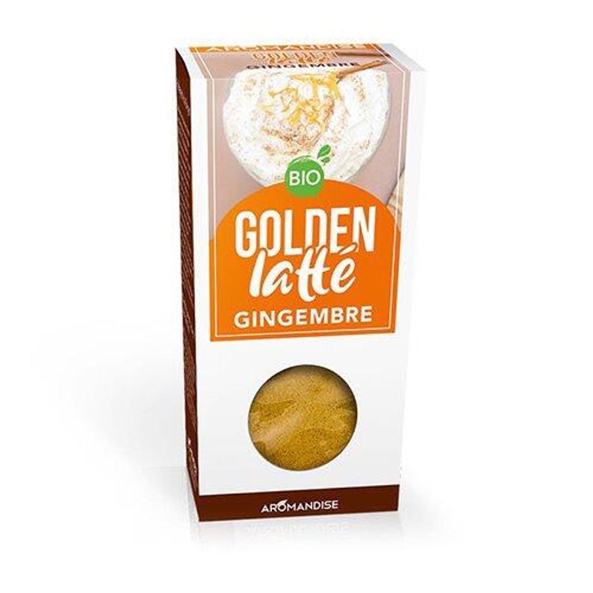 Aromandise Golden latté Ingefær Ø, 60g