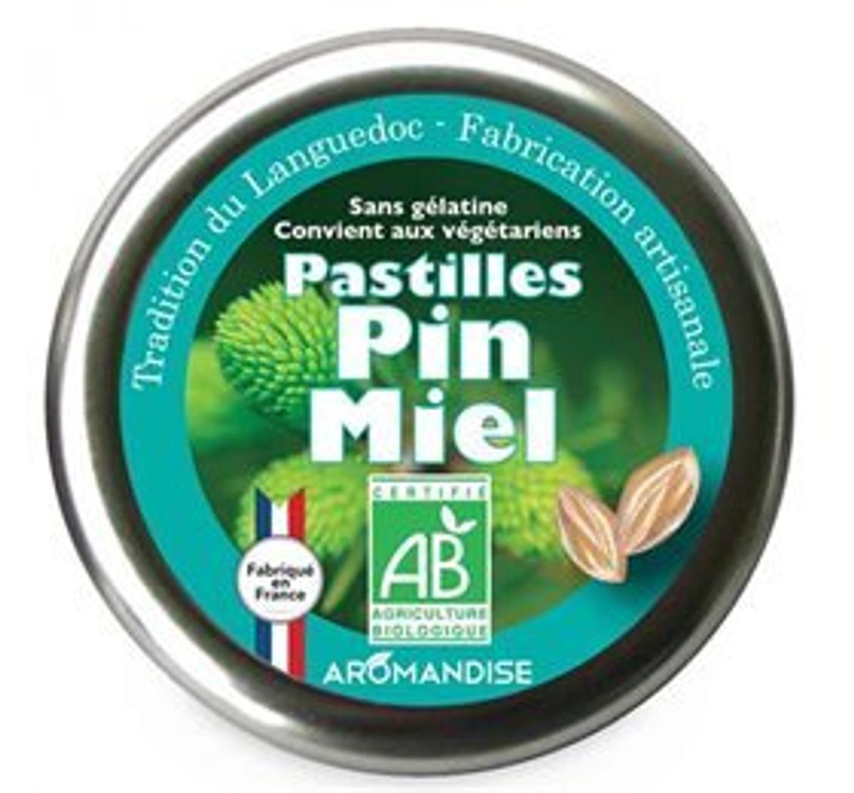 Aromandise Pastiller m. honning & fyrnåle Ø, 45g.