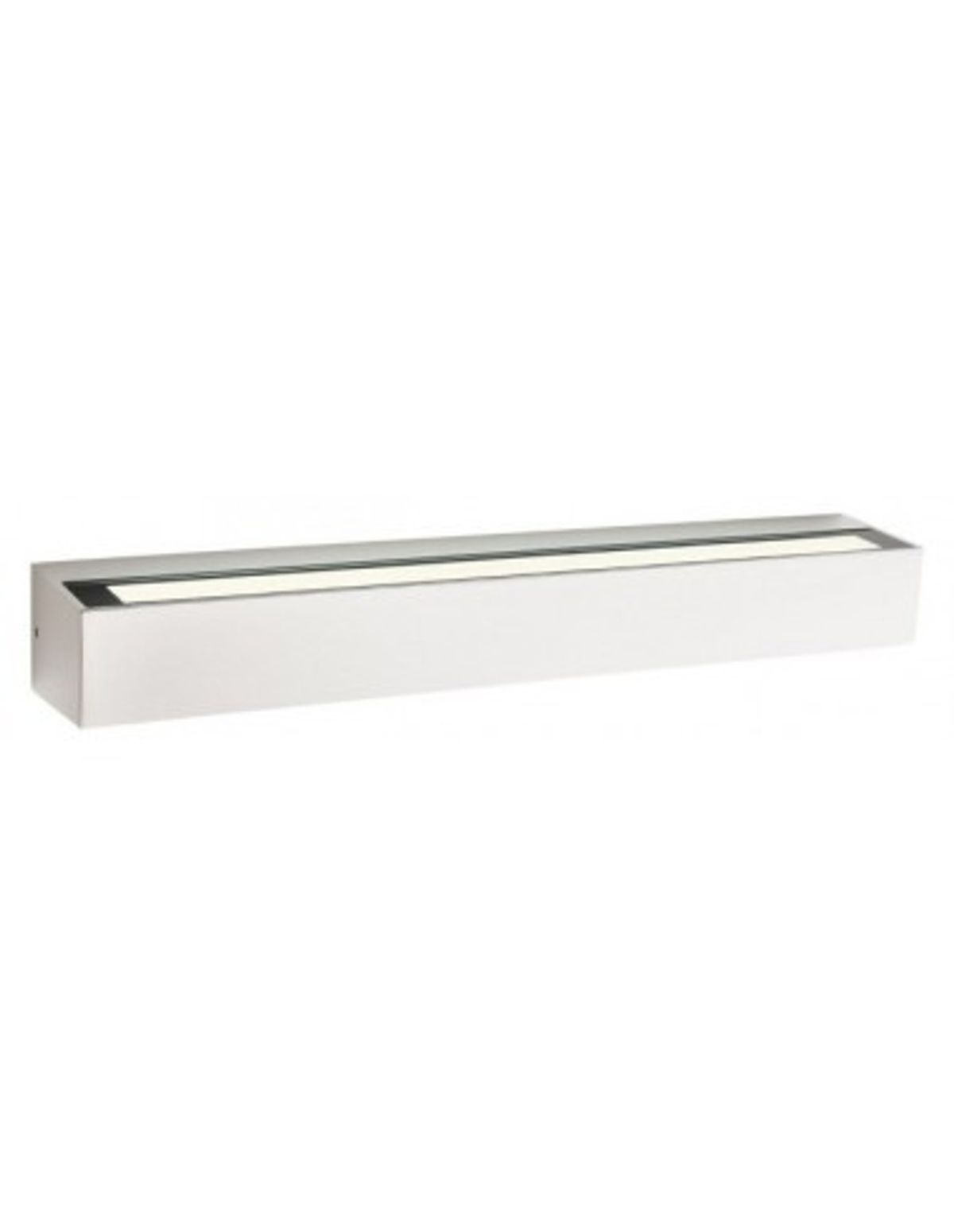 AROOS Up-Down Væglampe i aluminium og glas B50 cm 1 x 30W SMD LED - Mat hvid