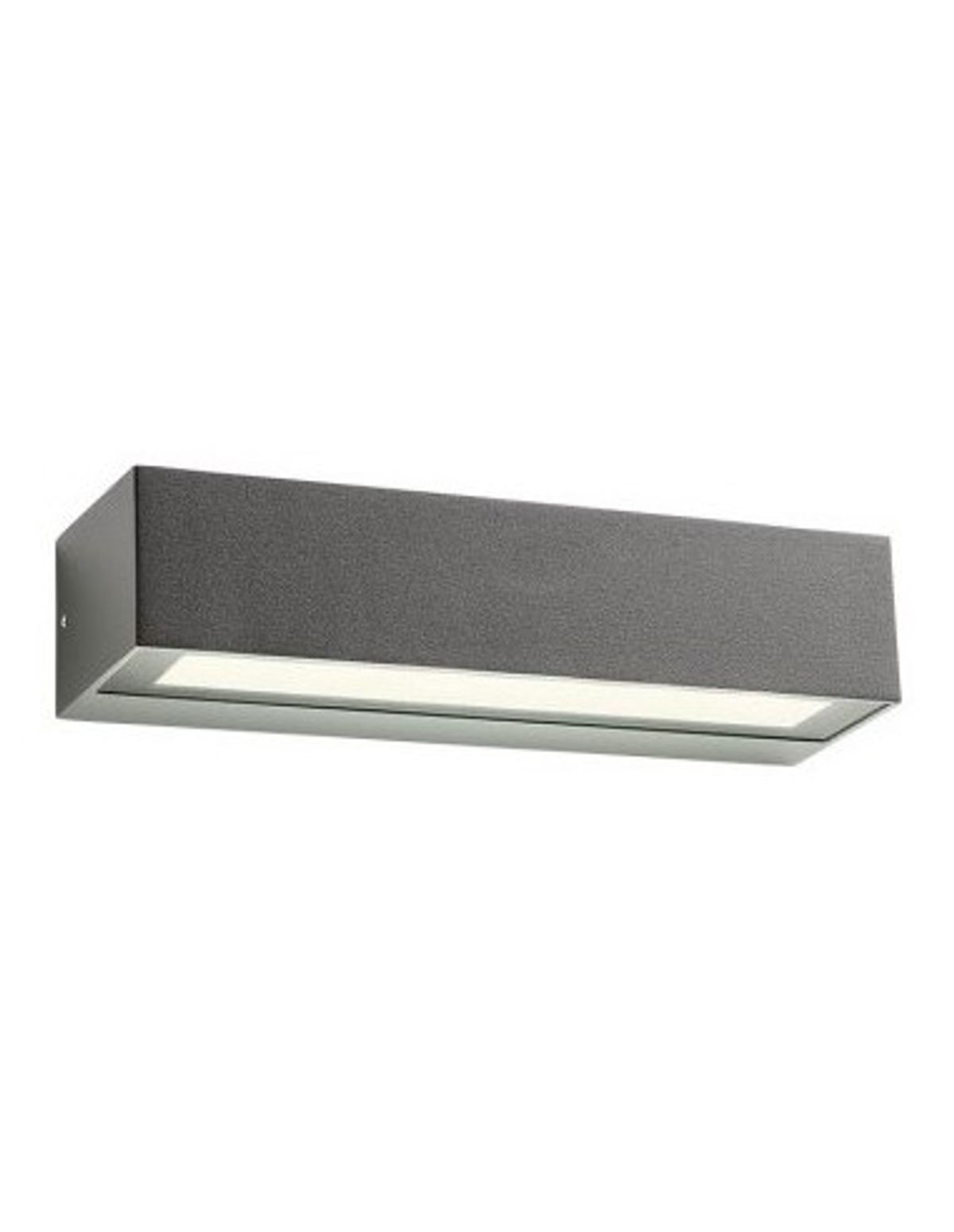 AROOS Væglampe i aluminium og glas B22 cm 1 x 7W SMD LED - Mat mørkegrå