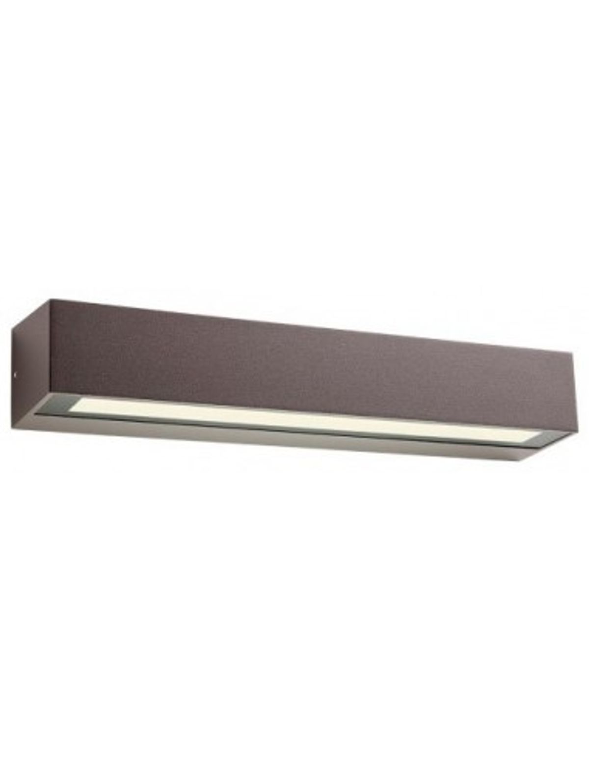 AROOS Væglampe i aluminium og glas B38 cm 1 x 14W SMD LED - Mat corten