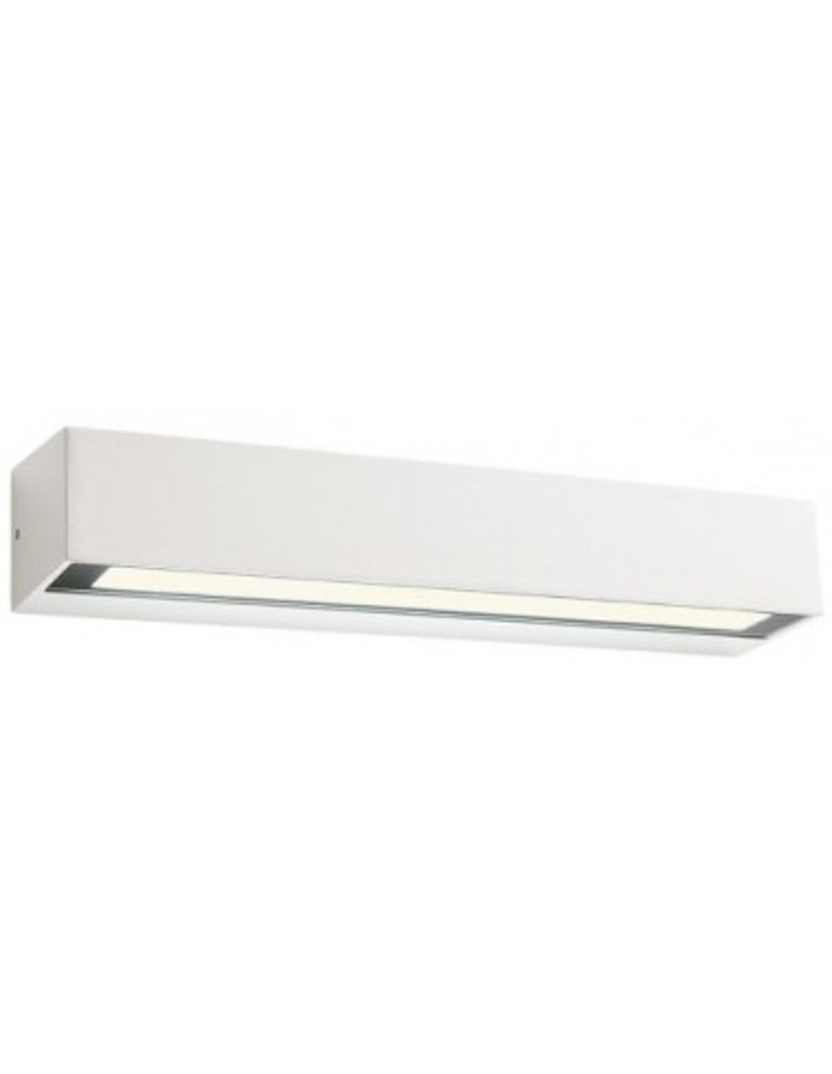 AROOS Væglampe i aluminium og glas B38 cm 1 x 14W SMD LED - Mat hvid