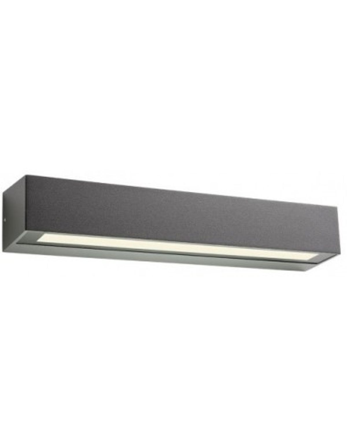 AROOS Væglampe i aluminium og glas B38 cm 1 x 14W SMD LED - Mat mørkegrå