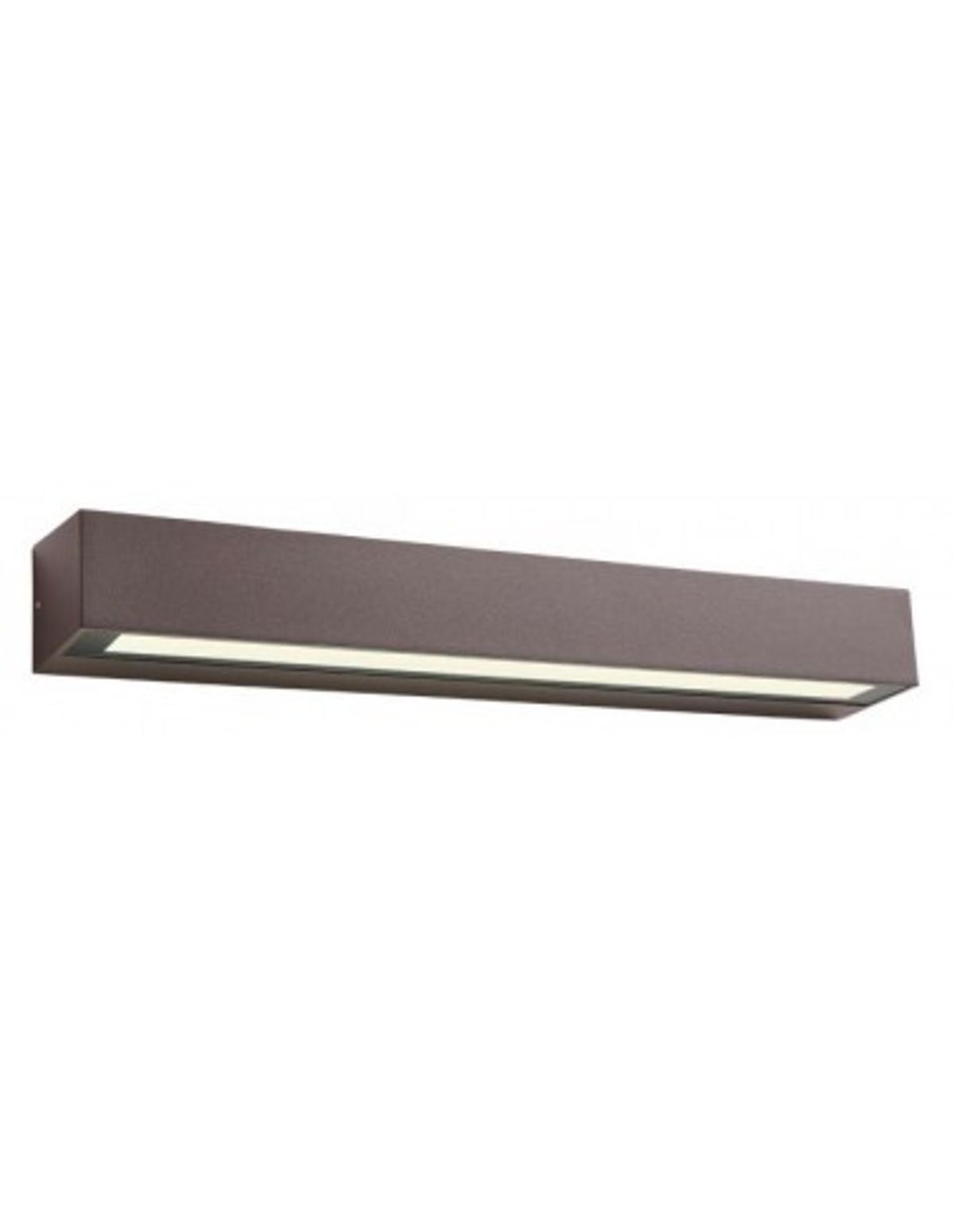 AROOS Væglampe i aluminium og glas B50 cm 1 x 16W SMD LED - Mat corten