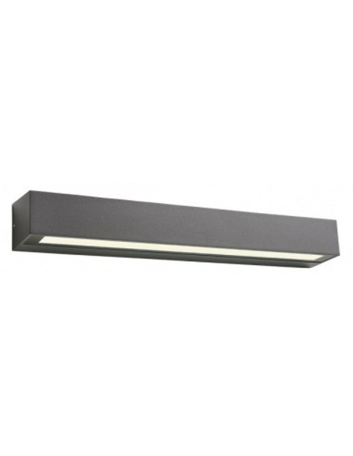 AROOS Væglampe i aluminium og glas B50 cm 1 x 16W SMD LED - Mat mørkegrå