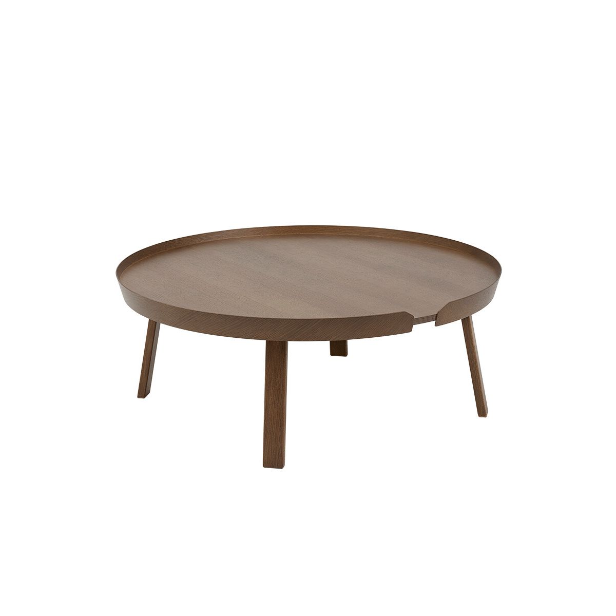 Around Coffee Table, extra large fra Muuto (Dark stained brown)