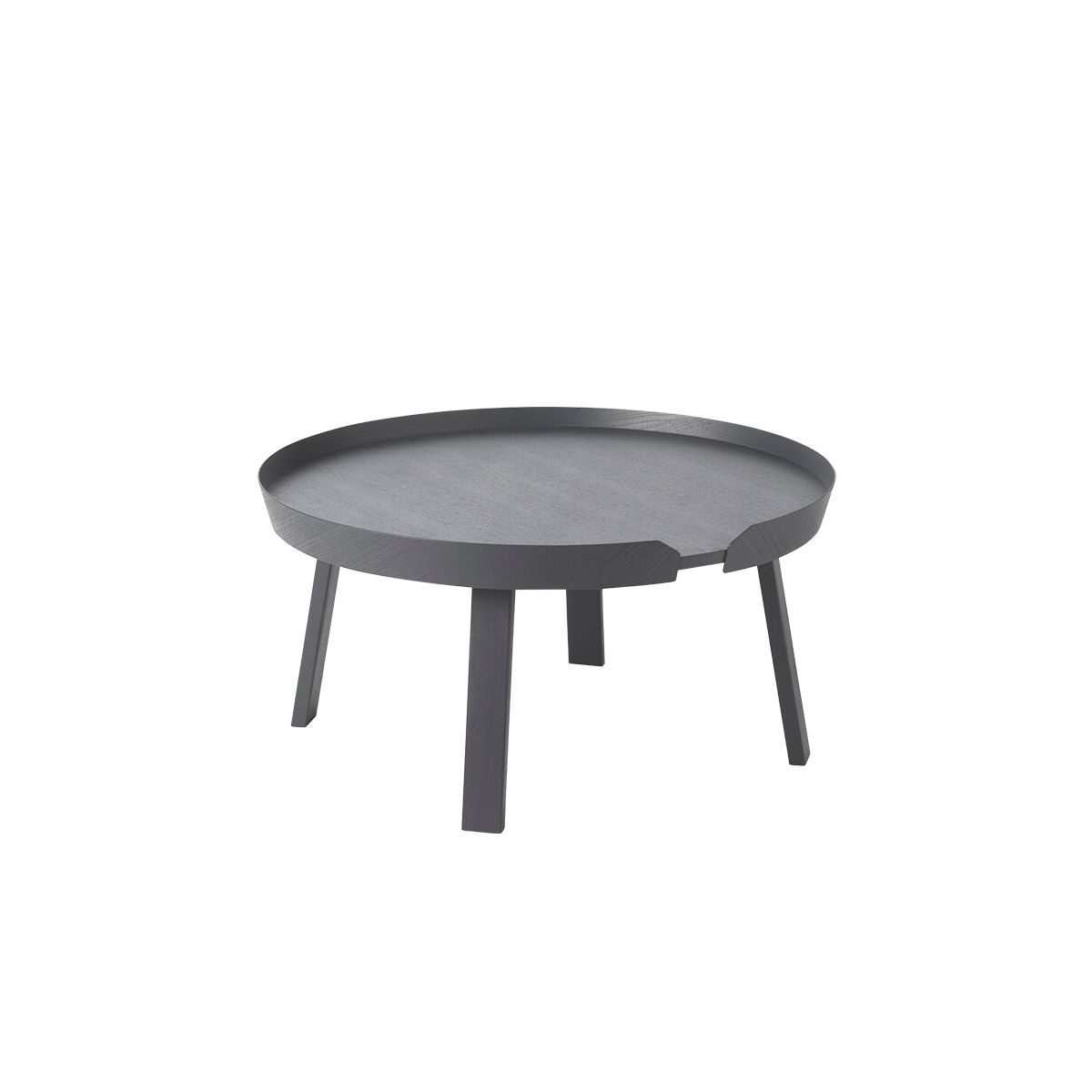 Around Coffee Table, large fra Muuto (Anthracite)