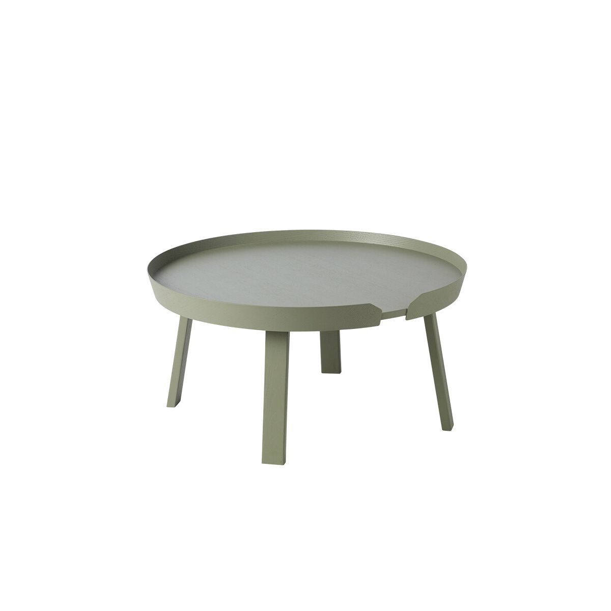 Around Coffee Table, large fra Muuto (Dusty green)