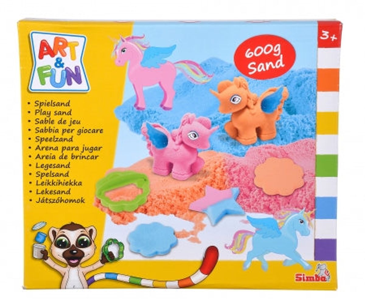 Art & Fun Legesand Med Enhjørning Fra Simba - Magisk Sand - Legekammeraten.dk