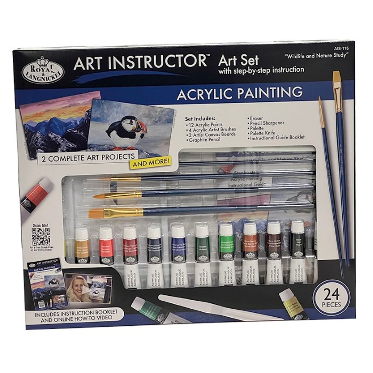 Art Instructor - Art Set With Sep-by-step instruction