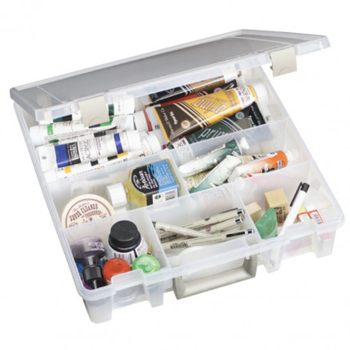 ArtBin Super Satchel Plastboks med 6 rum Transparent 37,5x36x9cm