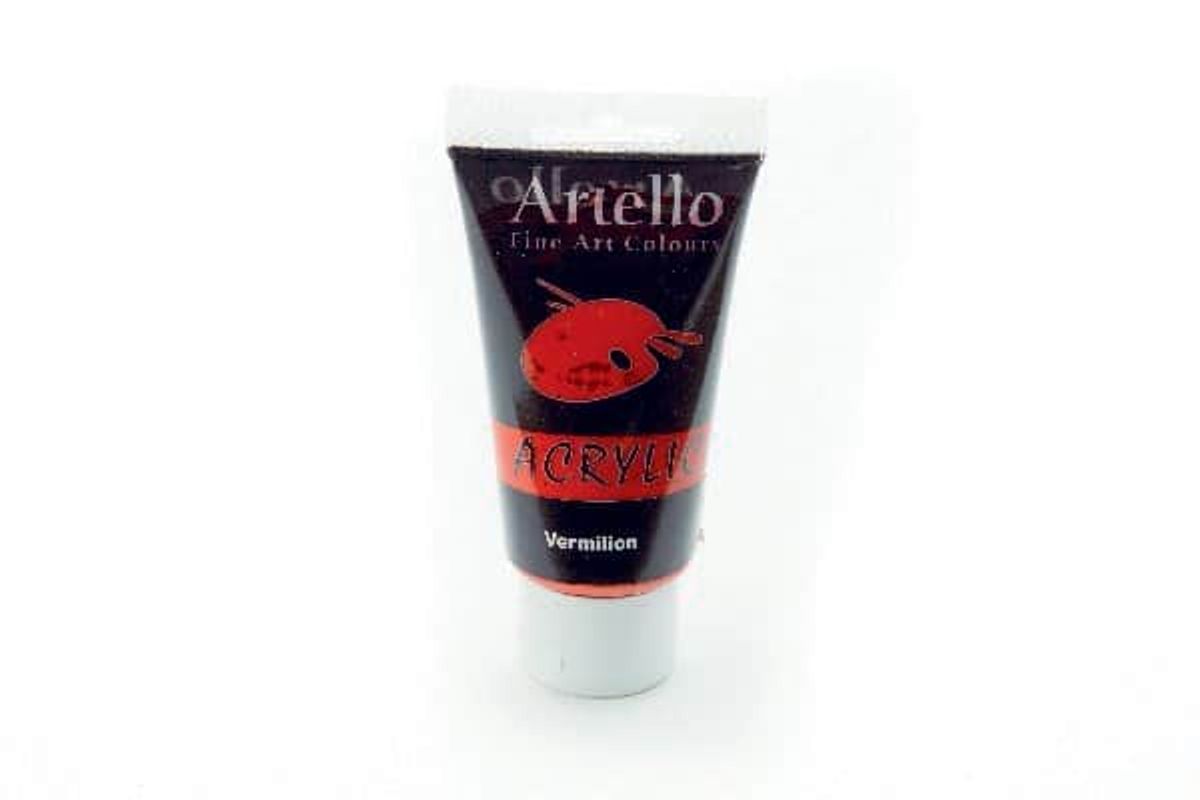 Artello Akrylmaling Cinnoberrød 75ml