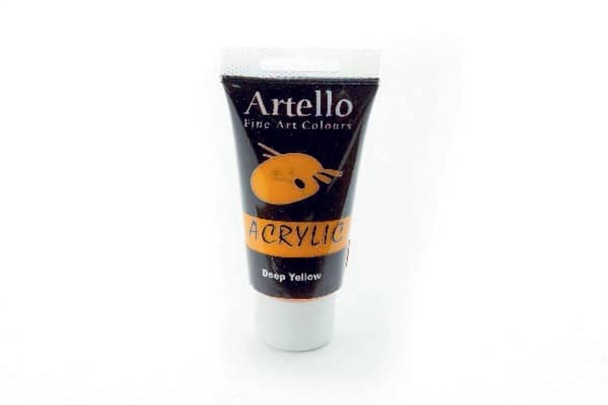 Artello Akrylmaling Dyb Gul 75ml