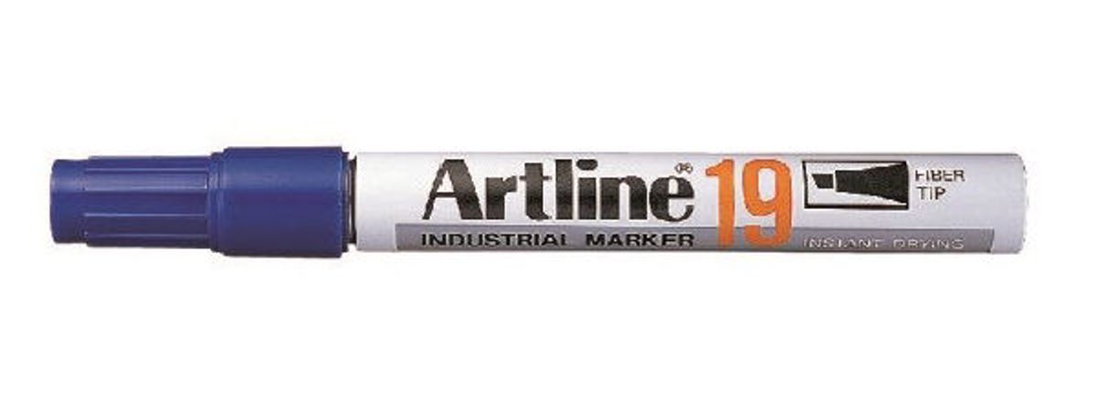 Artline 19 industrial marker ink contains xylene EK-19 blå 12 pack