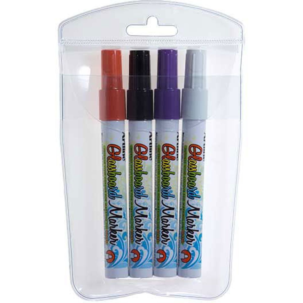 Artline EPG-4 Glasboard marker, 0,2 mm, 4 farver