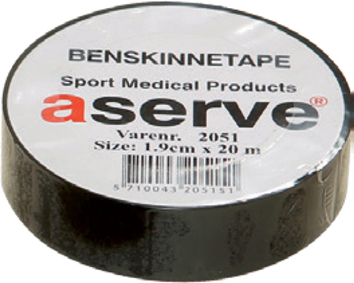 Aserve Benskinne Sportstape Sort