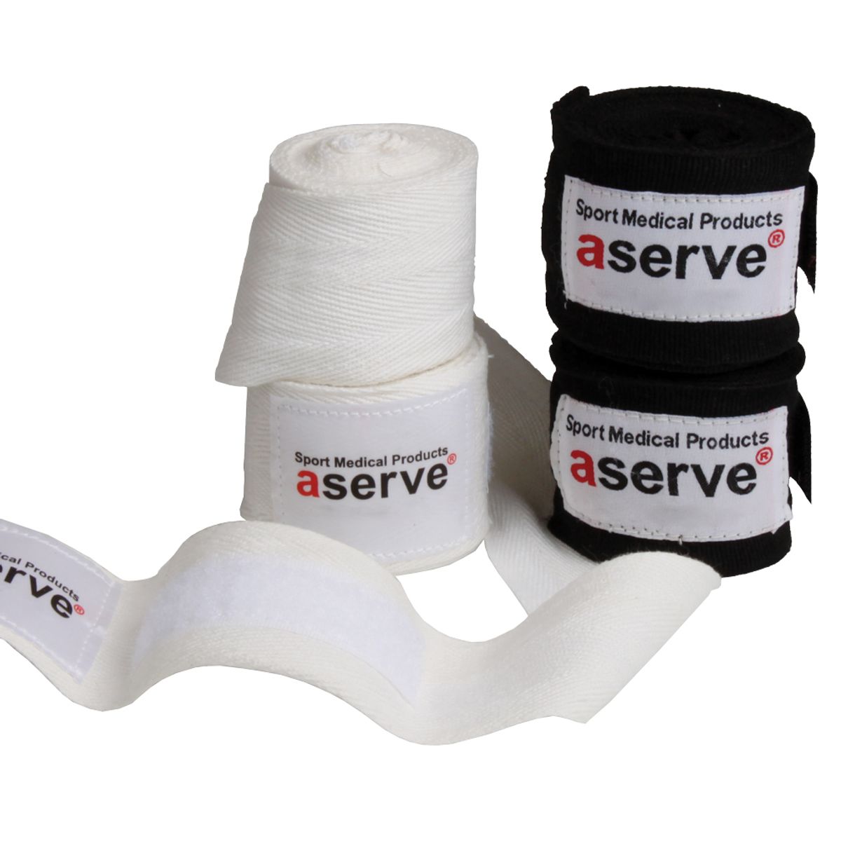 Aserve Hand Wraps Boksebandage Hvid