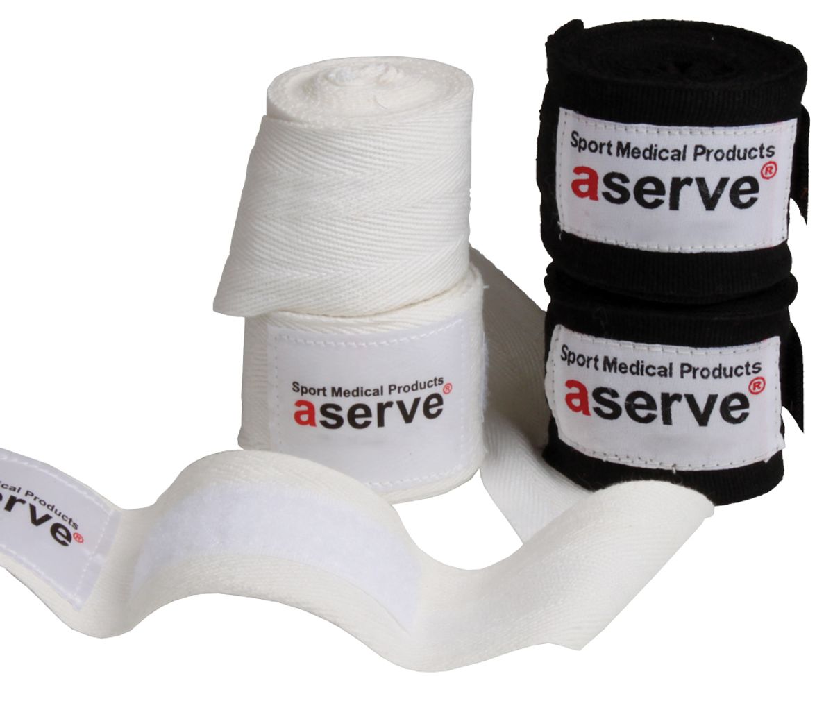 Aserve Hand Wraps Boksebandage Sort