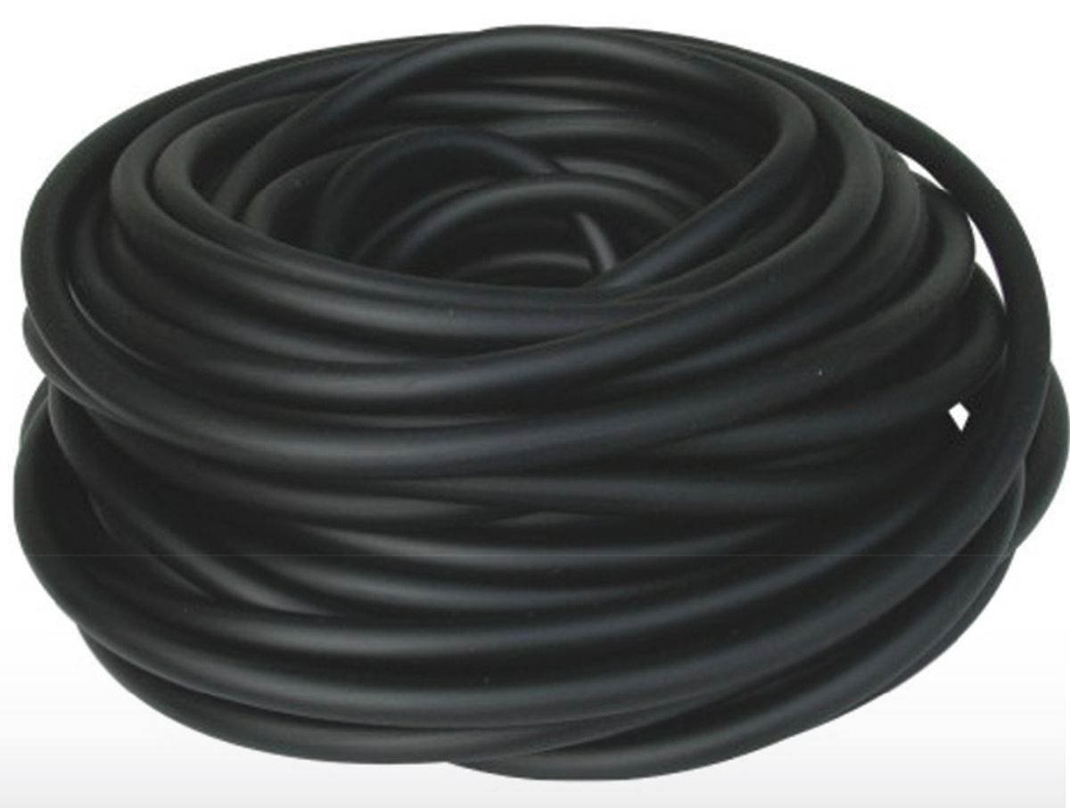 Aserve Latexfri Tubing Træningselastik X-Heavy Sort 7,5m