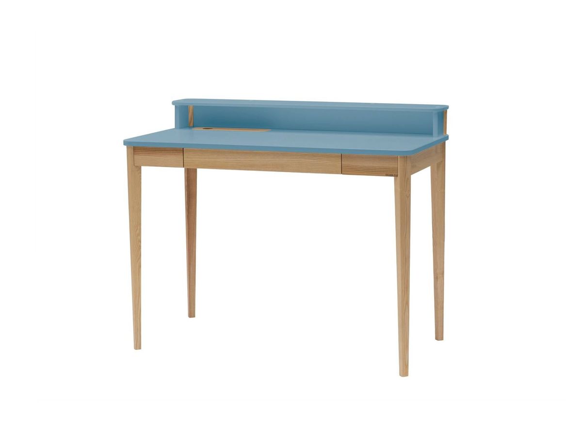 ASHME Skrivebord B 110 x D 56 x H 75 cm - Gentle Blue