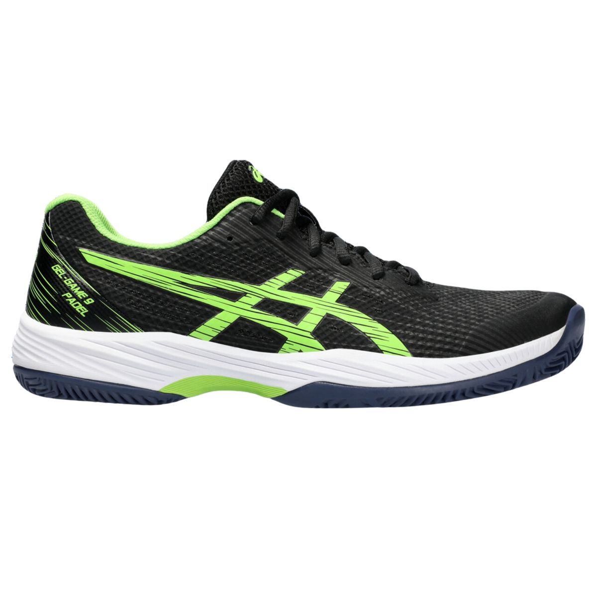 Asics Gel-Game 9 Padel Black/Electric Lime