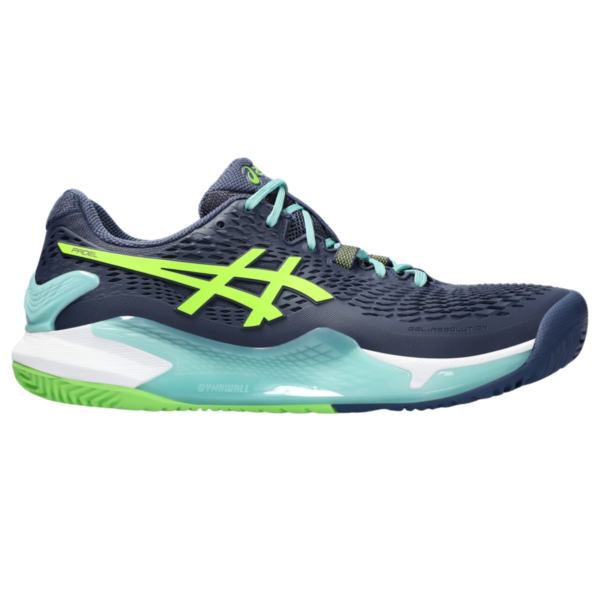 Asics Gel-Resolution 9 Padel Thunder Blue/Electric Lime