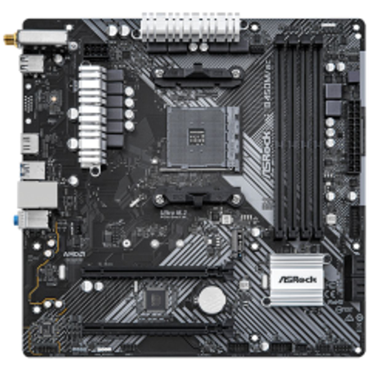 ASRock B450M/ac Micro ATX Socket AM4 AMD B450