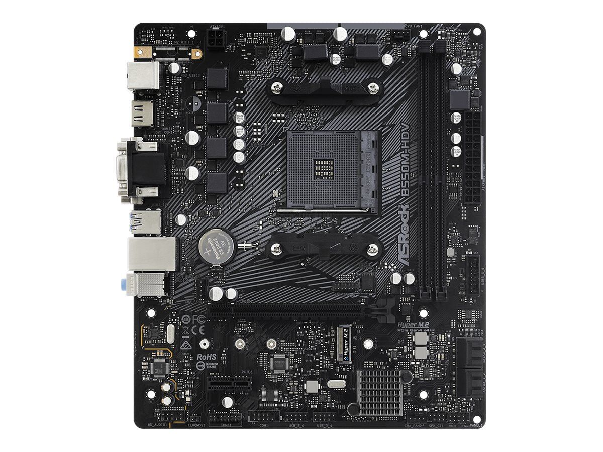 ASRock B550M-HDV Micro-ATX AM4 AMD B550 - Bundkort