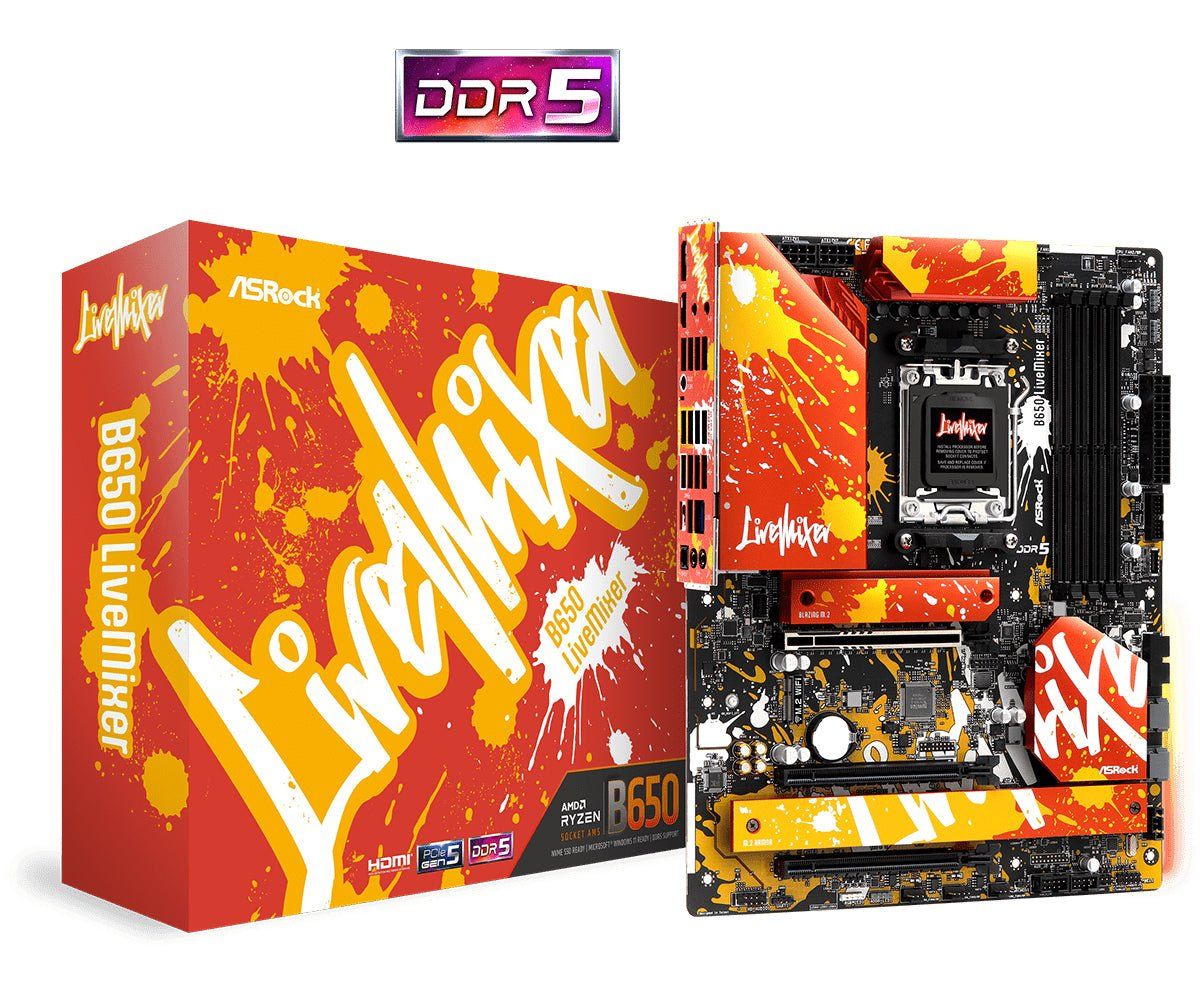 ASRock B650 LiveMixer (Motherboard, AMD AM5 - Bundkort