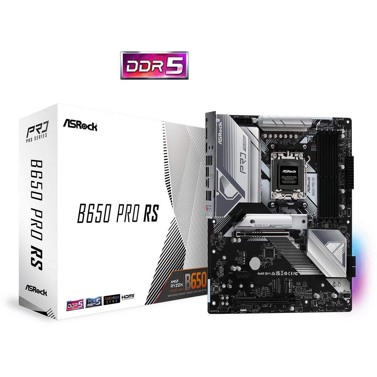 ASRock B650 Pro RS ATX AM5 AMD B650 - Bundkort