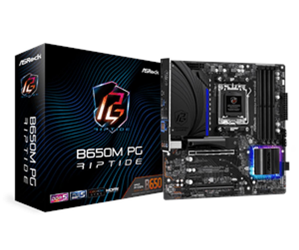 ASRock B650M PG Riptide Bundkort - AMD B650 - AMD AM5 socket - DDR5 RAM - Micro-ATX