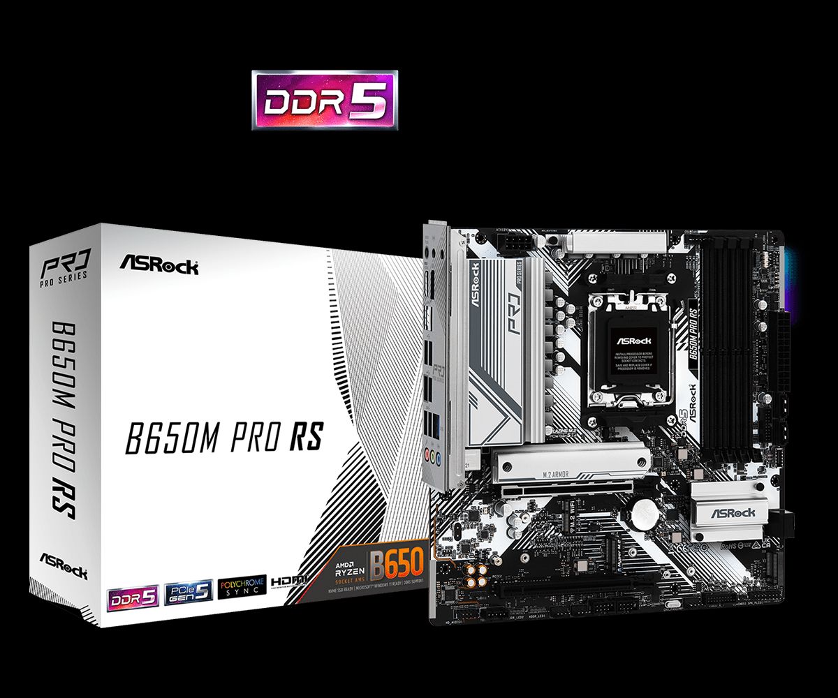 ASRock B650M PRO RS - Bundkort