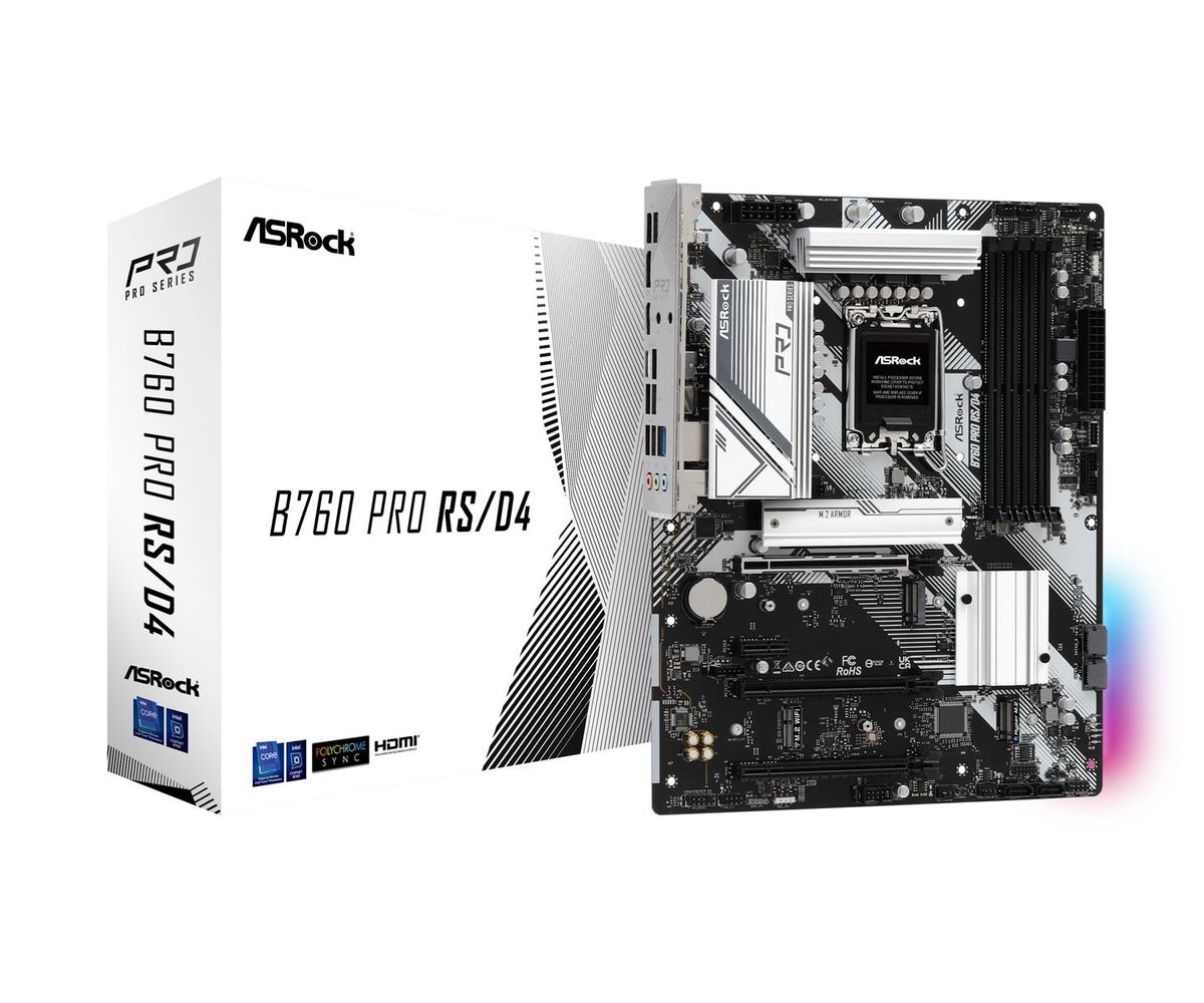 ASRock B760 PRO RS DDR4 - Bundkort