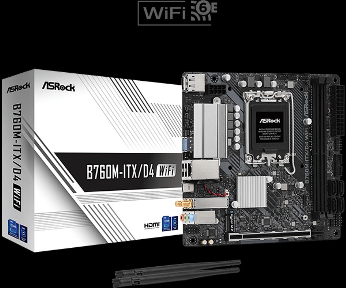 ASRock - B760M-ITX/D4 WIFI - Bundkort