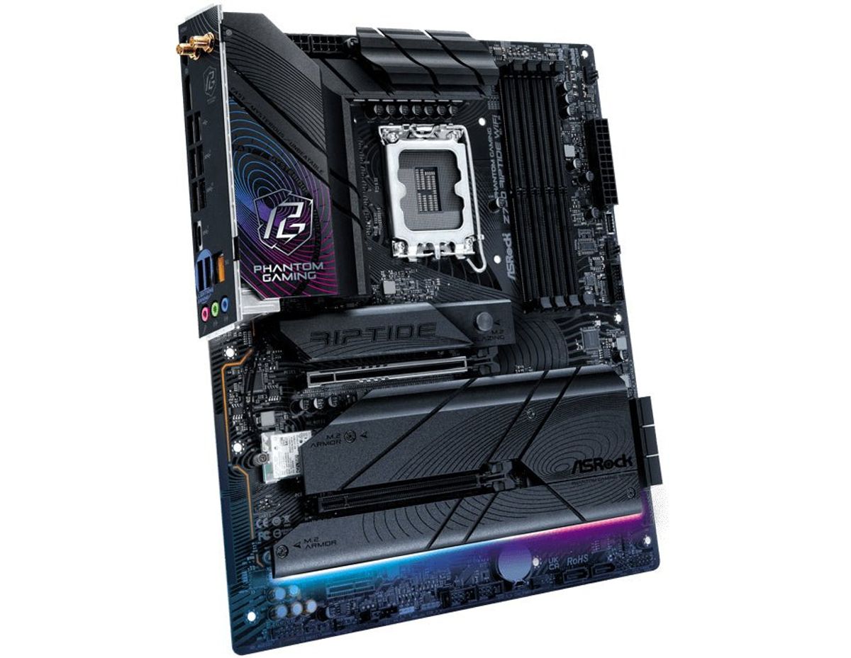 ASRock Z790 RIPTIDE WIFI Bundkort - Intel Z790 - Intel LGA1700 socket - DDR5 RAM - ATX - Bundkort