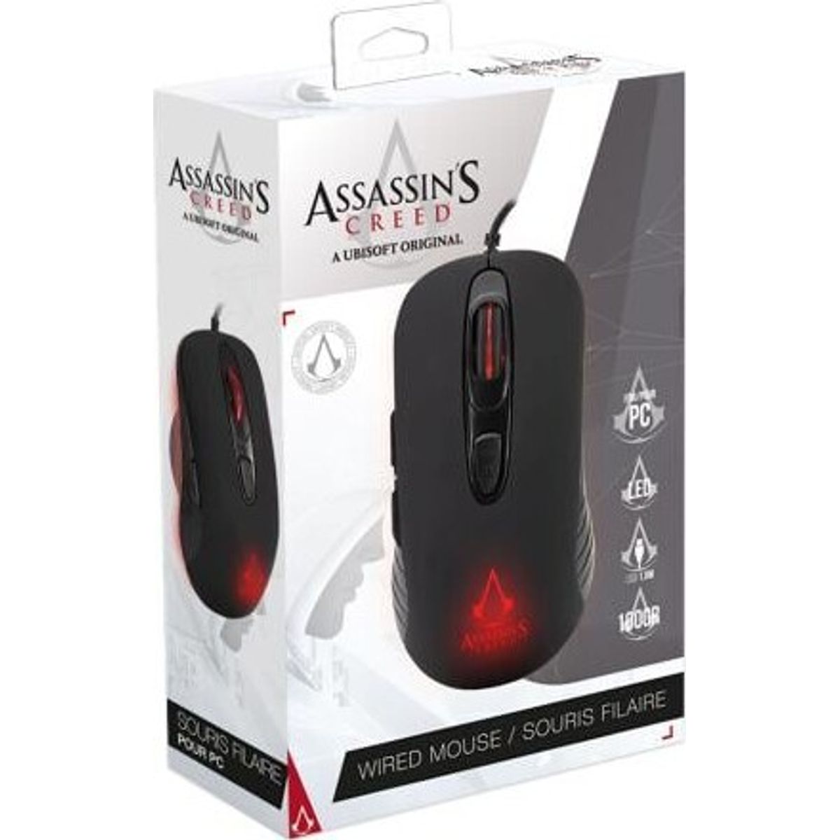 Assassin's Creed - Gaming Mouse 3600 Dpi -led-black