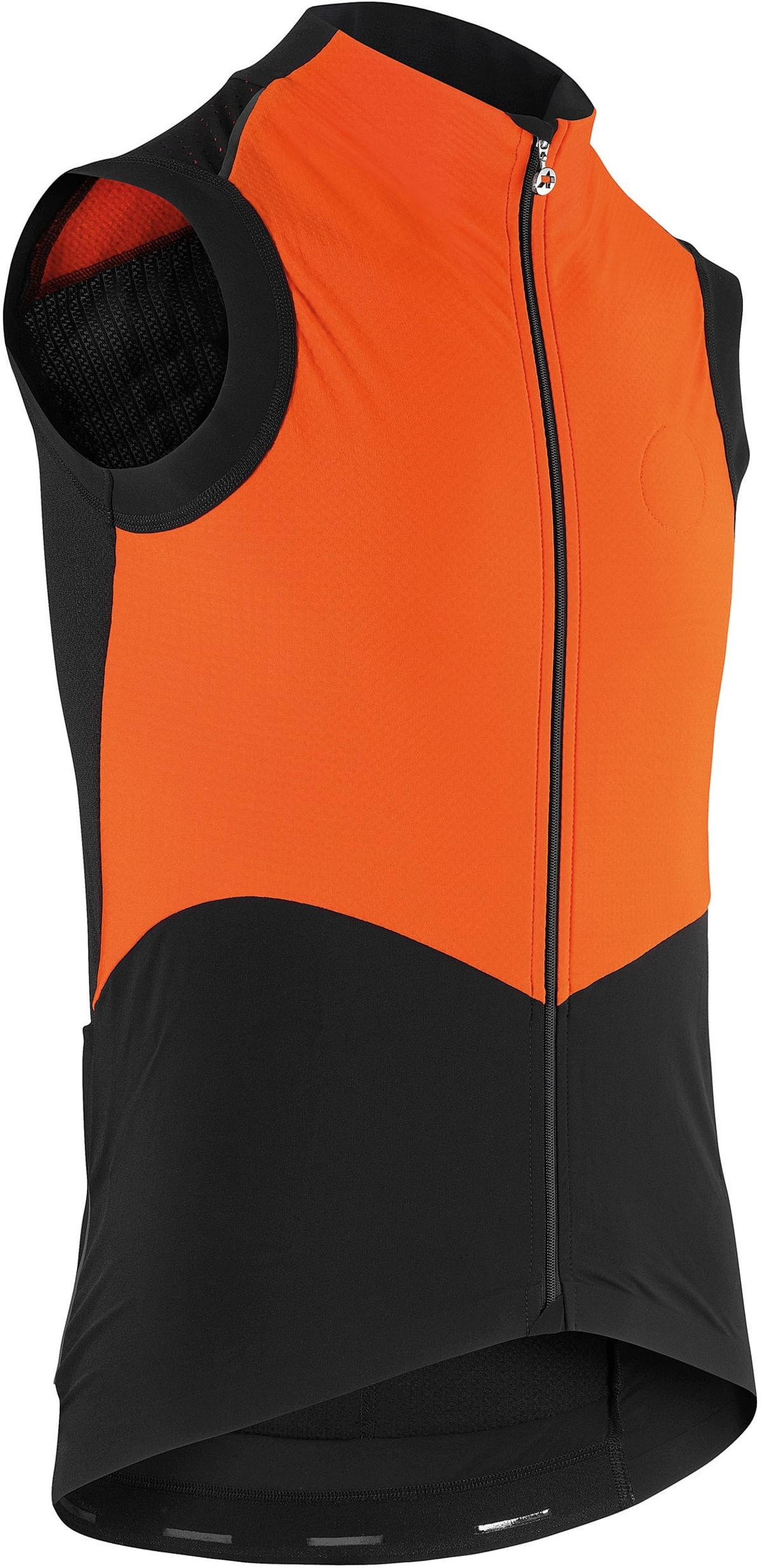 Assos Cykelvest tiburuGiletEquipe Spring Fall Vest, Sort/Orange