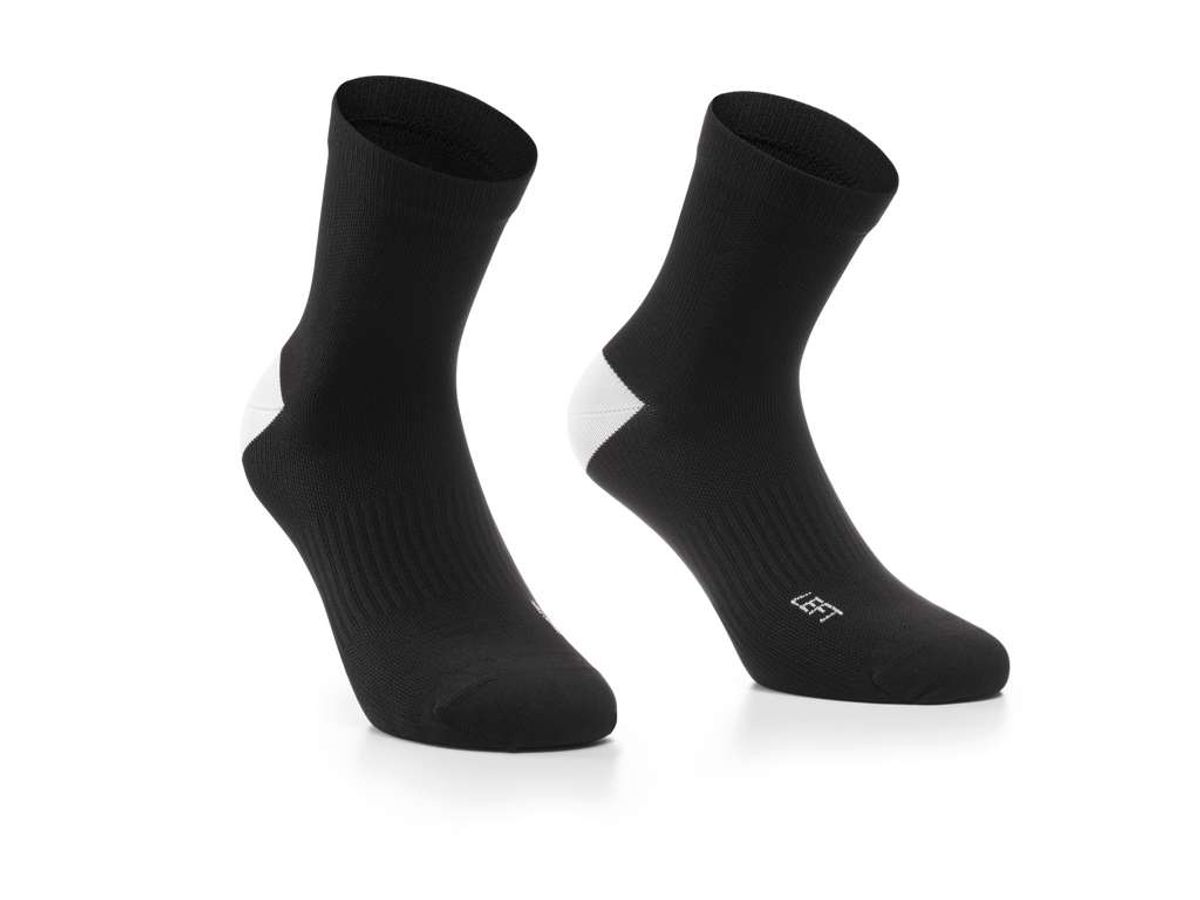 Assos Essence - Cykelstrømper 2 pak - Lav skaft - Sort - Str. 0