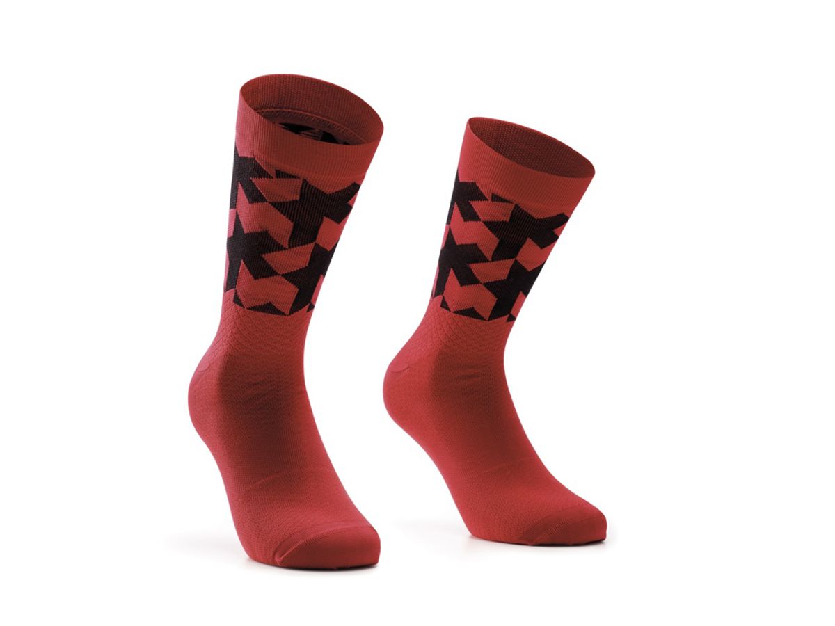 Assos Monogram Socks EVO - Cykelstrømper - Vignaccia Red - Str. 0