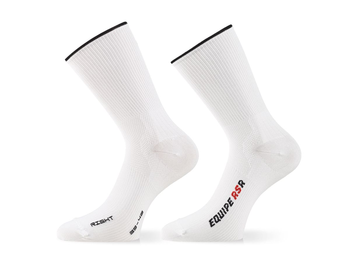 Assos RSR Socks - Cykelstrømper - Hvid - Str. I