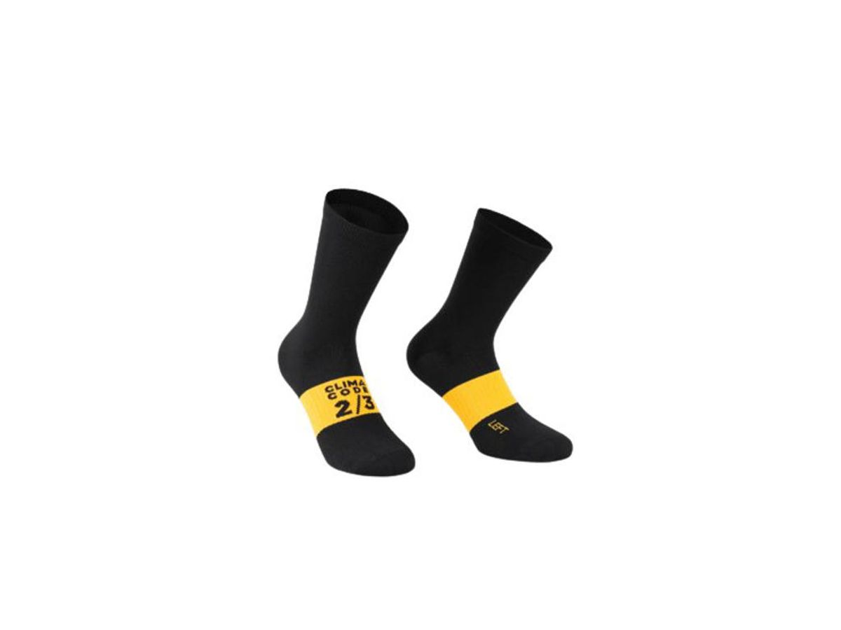 Assos Spring Fall Socks EVO - Cykelstrømper - Sort - Str. 0