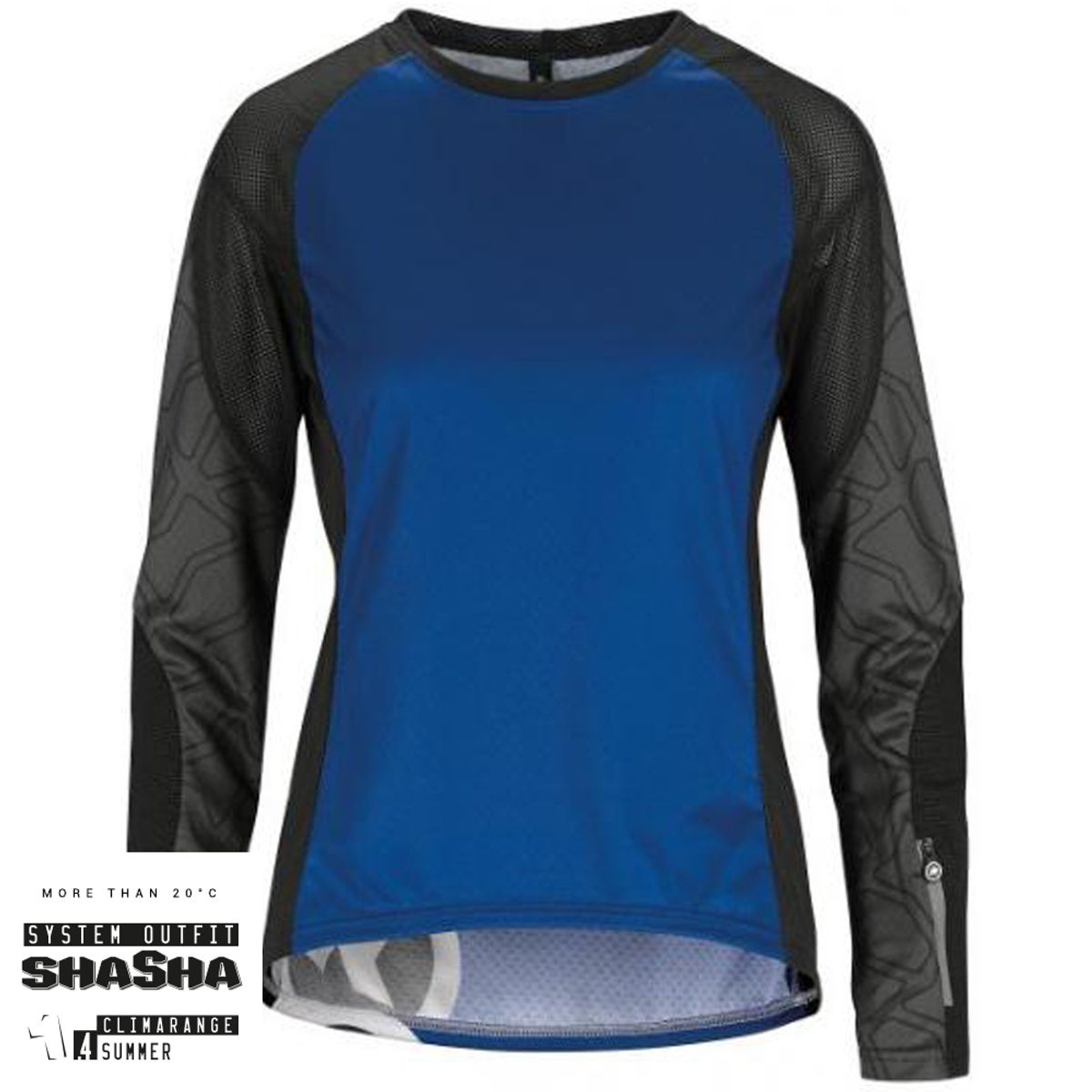 Assos Trail Women LS Jersey, Blå