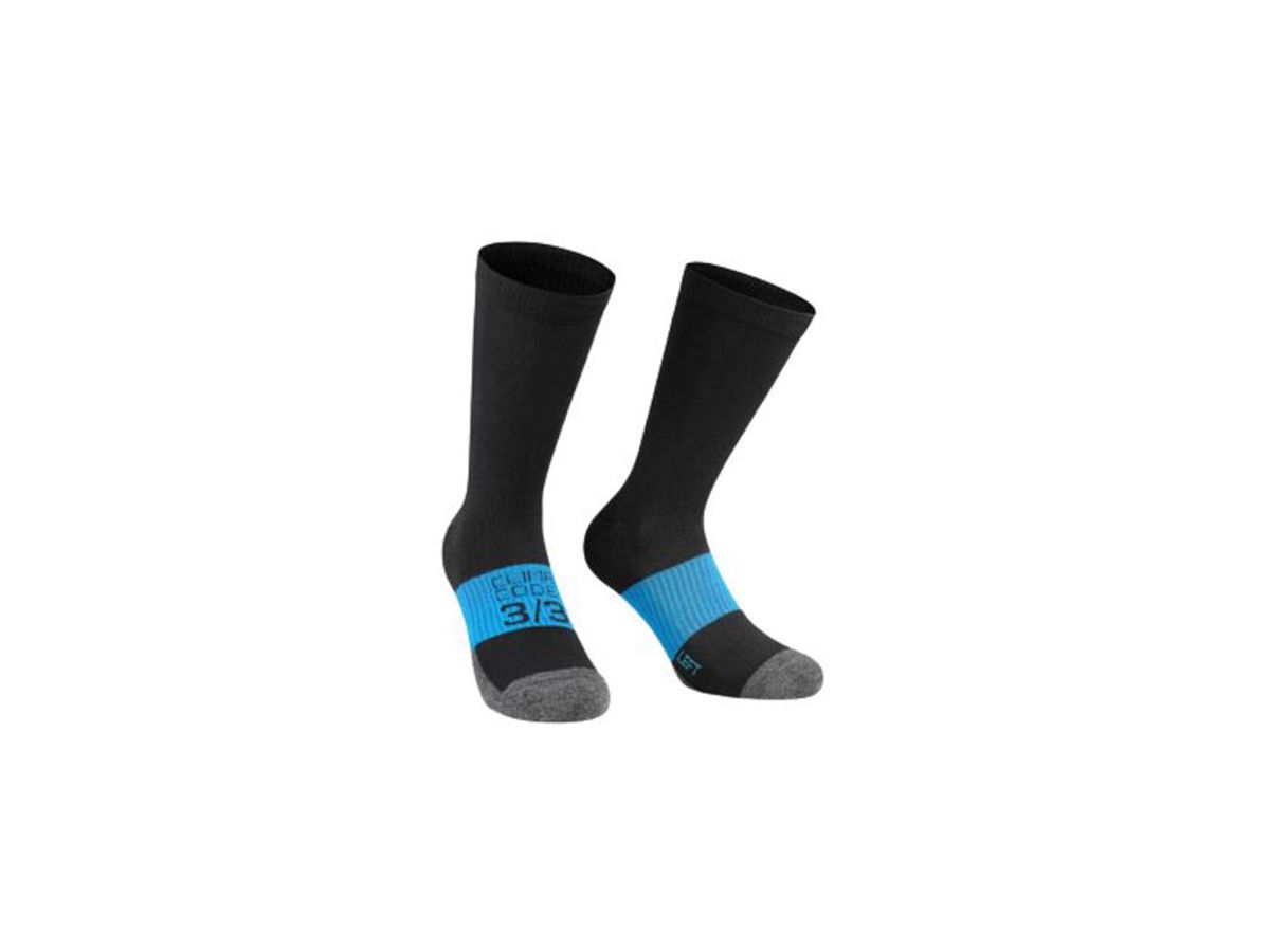 Assos Winter Socks Evo - Cykelstrømper - Sort - Str. 0