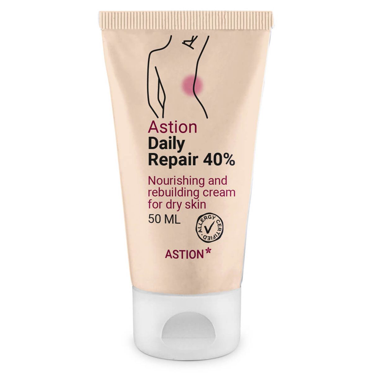 Astion Daily Fedtcreme 40 % â Daglig fugtpleje ved eksem og kløe - 50 ml