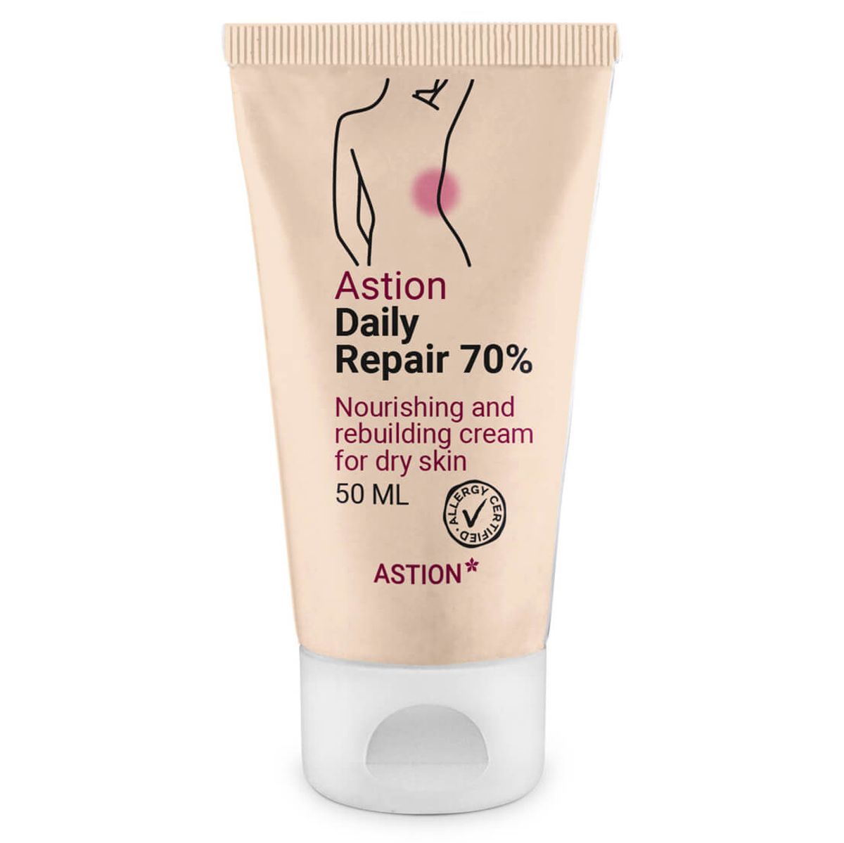 Astion Fedtcreme 70 % â Daglig fugtpleje ved eksem og kløe - 50 ml