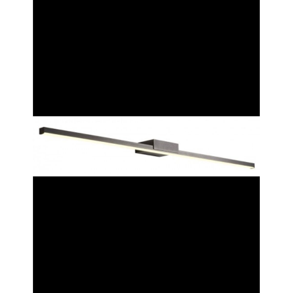 ASTON Badeværelseslampe i aluminium og polycarbonat B90 cm 1 x 18W SMD LED - Satineret sort