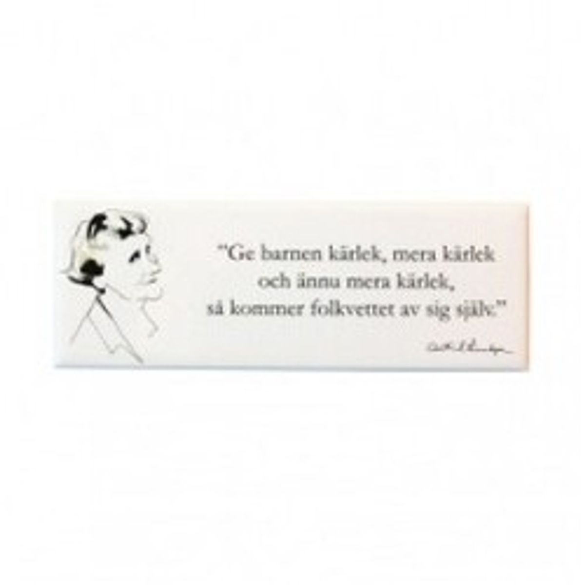 Astrid Lindgren Notebook A6 Never Violence - Notesbog