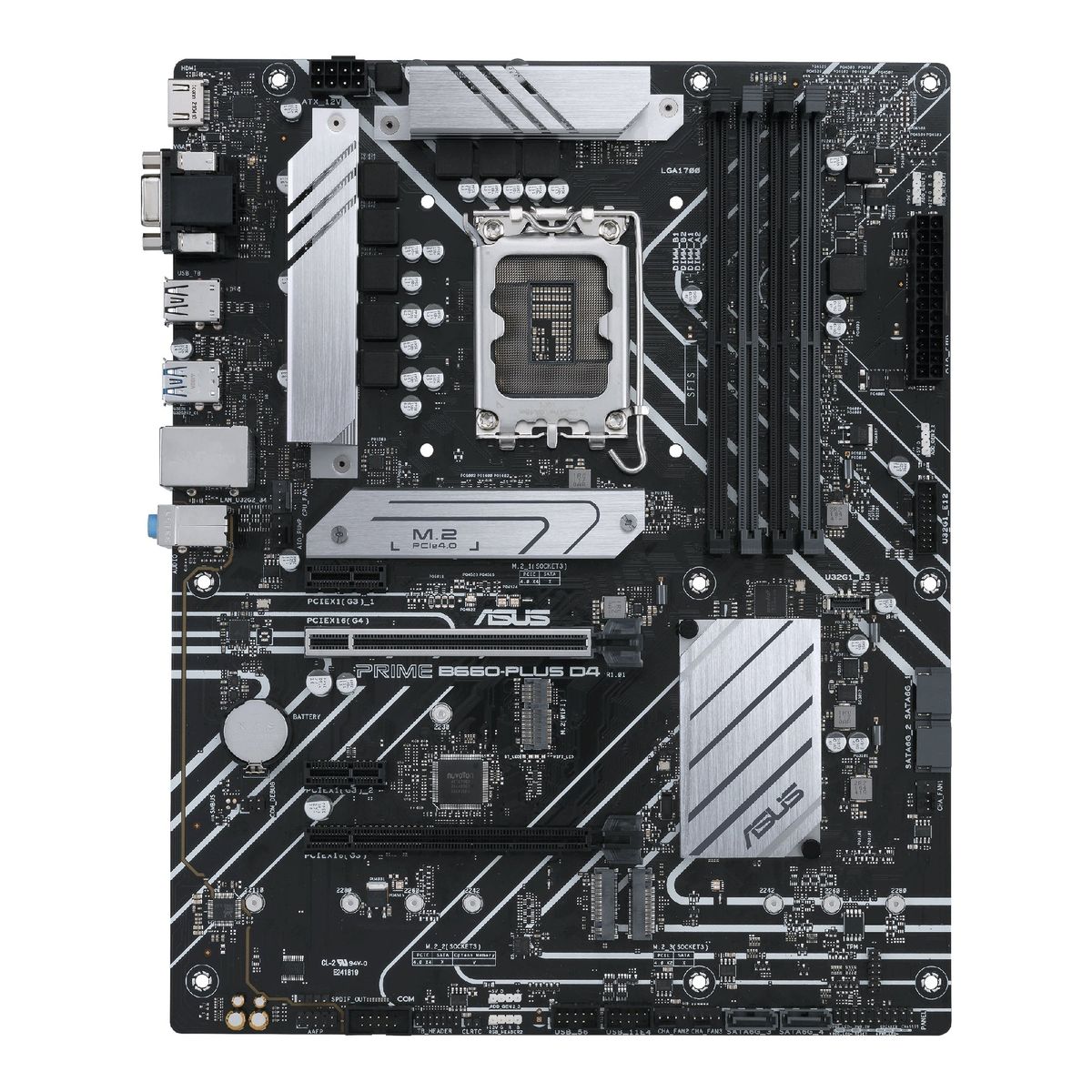 ASUS PRIME B660-PLUS D4 (ATX, B660, LGA 1700, DDR4) - Bundkort