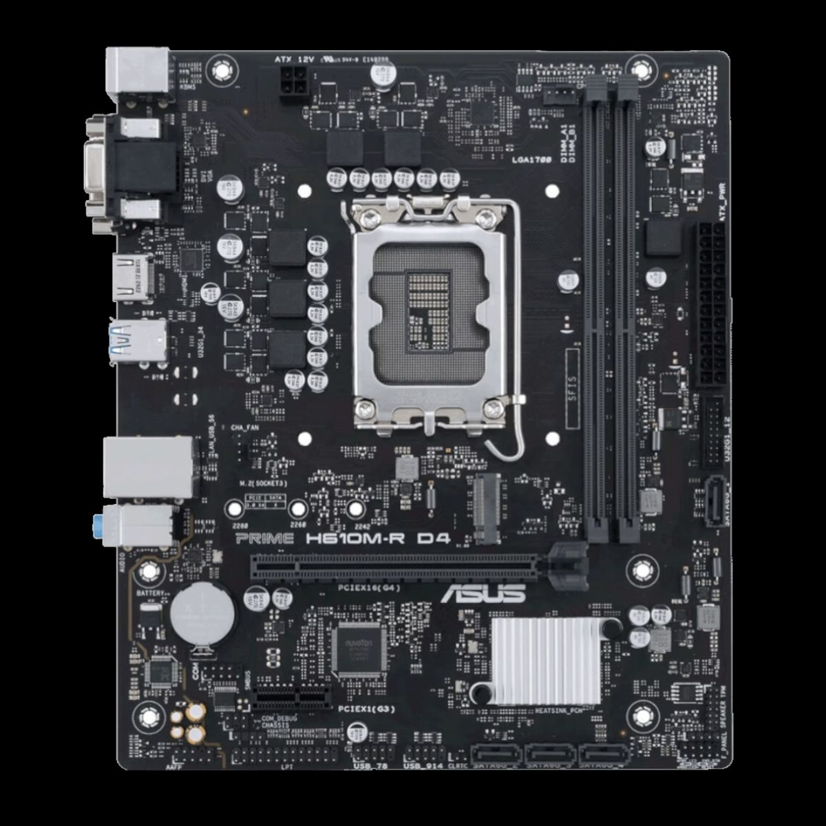 ASUS PRIME H610M-R D4 Bundkort (Uden Wifi)