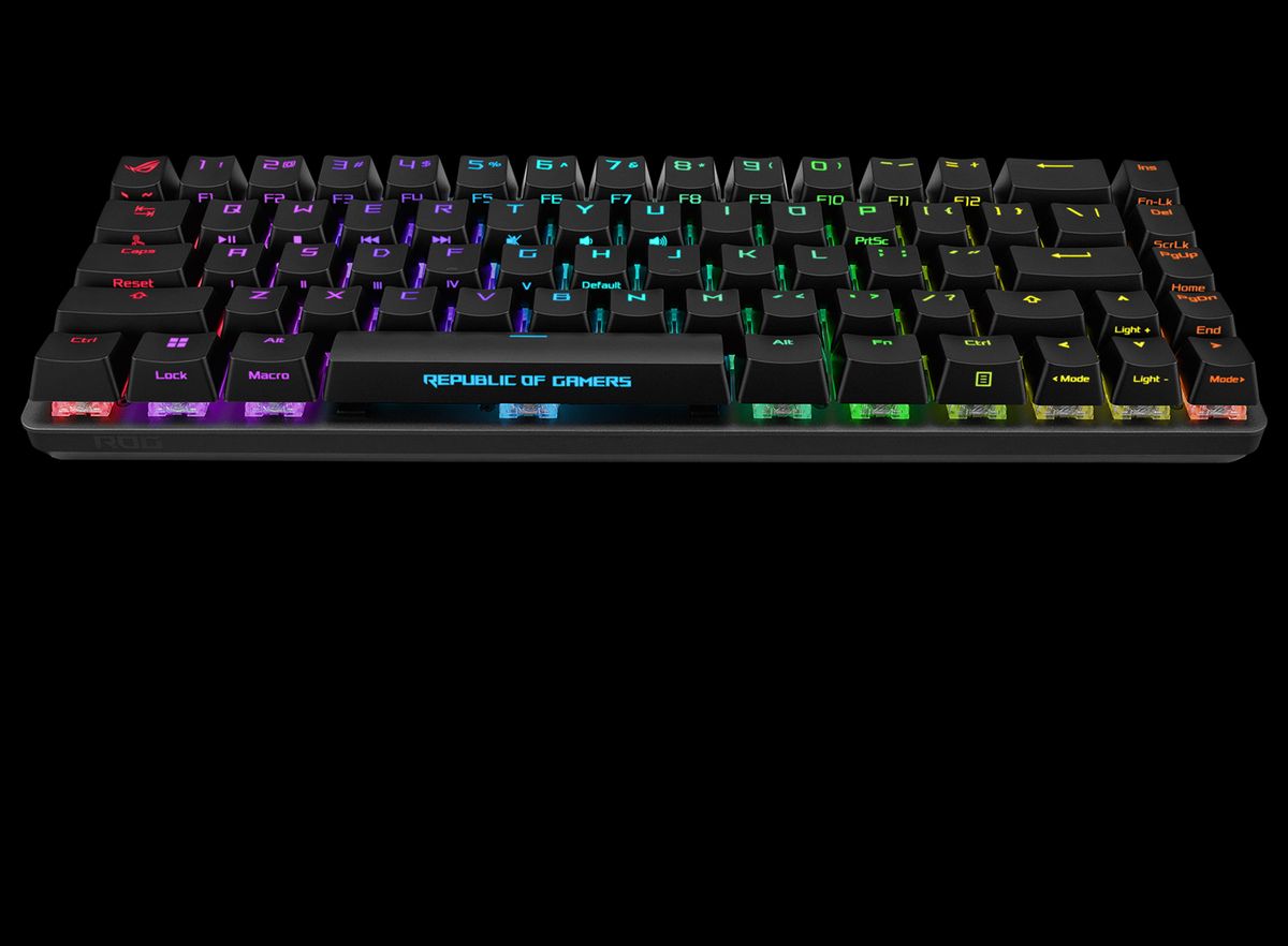 ASUS ROG FALCHION ACE 65% Black RGB Compact USB-C Gaming NXRD Mechanical Keyboard PBT Keycaps